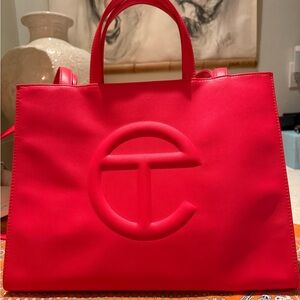 Telfar Bold Red Tote Bag